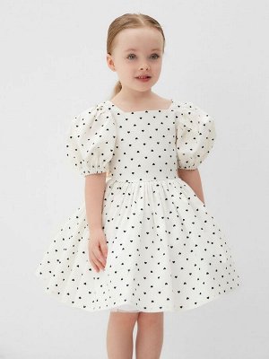 Платье нарядное детское MINAKU: PartyDress, цвет белый.