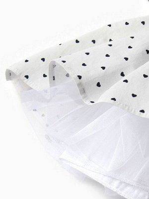 Платье нарядное детское MINAKU: PartyDress, цвет белый.