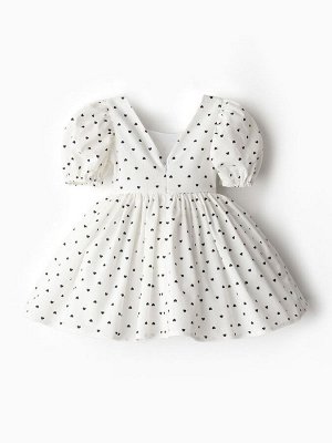 Платье нарядное детское MINAKU: PartyDress, цвет белый.