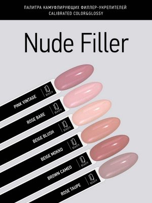 IQ Beauty Филлер-укрепитель с камуфлирующим эффектом / Nude Filler 02 Rose Bare, глянцевый финиш, 12,5 мл