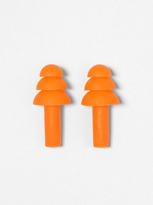 Беруши, 2.5x1.2 см, в коробке, пара, силиконовые, оранжевые