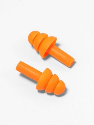 Беруши, 2.5x1.2 см, в коробке, пара, силиконовые, оранжевые