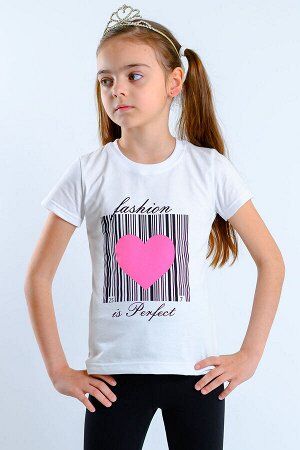 Футболка для девочки "Fashion is Perfect", (супрем)