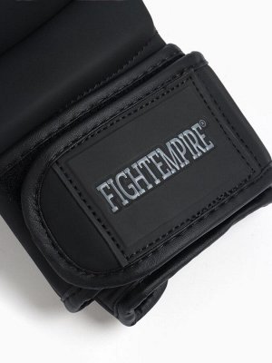 Перчатки для ММА FIGHT EMPIRE, гибридные, PREMIUM, чёрные