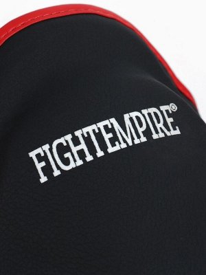Защита голеностопа для единоборств FIGHT EMPIRE, ART, чёрная, красная