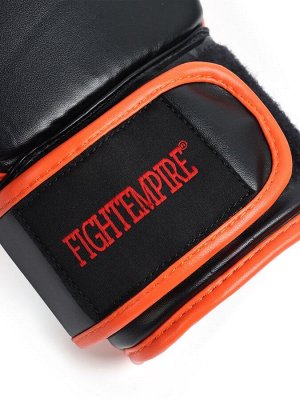 Перчатки снарядные FIGHT EMPIRE, MEXIMA, чёрные, оранжевые