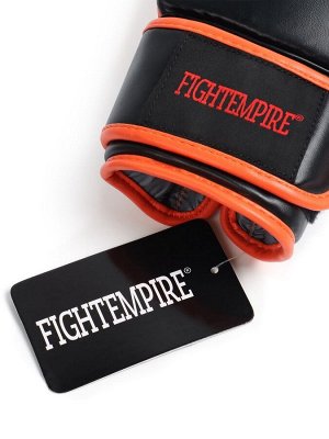 Перчатки снарядные FIGHT EMPIRE, MEXIMA, чёрные, оранжевые