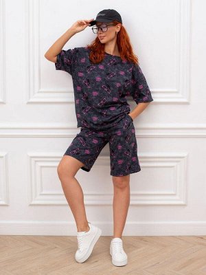 Костюм женский, модель 176, трикотаж (Панды)