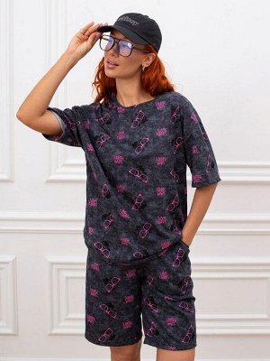 Костюм женский, модель 176, трикотаж (Панды)