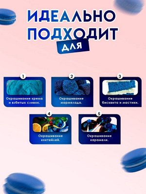 Пищевой краситель Top decor, «Синий» гелевый, 100 г