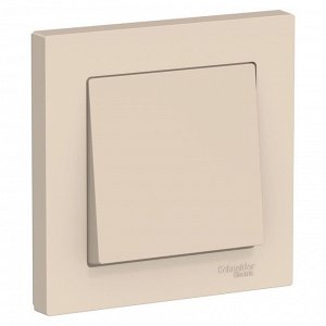 Выключатель SE ATLASDESIGN, 1 клавиша, 10 А, IP20, скрытый монтаж, бежевый, ATN000212