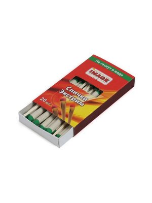 Спички охотничьи экстрим 20 шт, 8,5 см