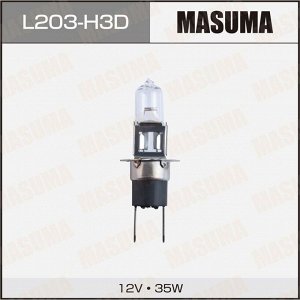 Лампа галогенная Masuma Clearglow H3D (P22d/6, T12), 12В, 35Вт, 3000К, 1 шт, арт. L203
