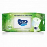 Бумага туалетная влаж. AURA 80шт ULTRA COMFORT /12