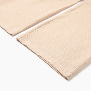 Комплект домашний женский (рубашка на запах, брюки) KAFTAN Basic размер, бежевый