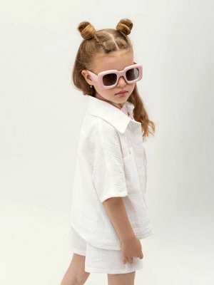 Костюм детский муслиновый Amarobaby EASY, цвет белый