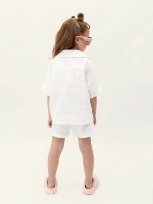 Костюм детский муслиновый Amarobaby EASY, цвет белый