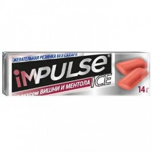«Impulse ICE», жевательная резинка со вкусом вишни и ментола, 14 г