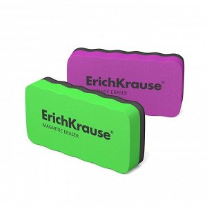 Губка для маркерных досок ErichKrause, магнитная, 107x57 мм, МИКС