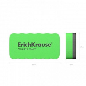 Губка для маркерных досок ErichKrause, магнитная, 107x57 мм, МИКС