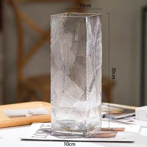 Ваза, h 300 мм, стекло, ДЕКОР