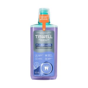 TISWELL ополаскиватель для полости рта от кариеса, налета, неприятного запаха и зубного камня MULTI ЗАЩИТА 500 мл