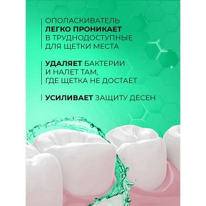 TISWELL ополаскиватель для полости рта от кариеса, воспаления и кровоточивости с троксерутином 500 мл
