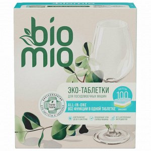 Таблетки для посудомоечной машины BIOMIO "Эвкалипт" 100шт