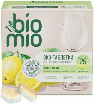 BioMio таблетки для посудомоечной машины бергамот и юдзу