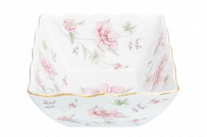 Салатник квадратный "Диана" 1 л, 16x15x8 см, фарфор NEW BONE CHINA