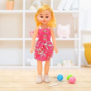 Кукла «Даша» в платье, с аксессуаром, высота 39 см, цвета МИКС
