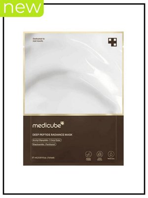 Medicube Маска для сияния кожи лица с пептидами Mask Deep Peptide Radiance, 27 мл