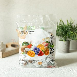 Молочные ириски с желейной начинкой фруктовый микс FRU TI MI
