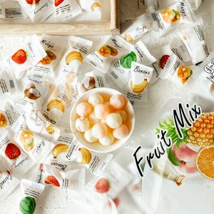 Молочные ириски с желейной начинкой фруктовый микс FRU TI MI