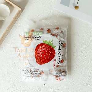 Молочные ириски с желейной начинкой клубника FRU TI MI