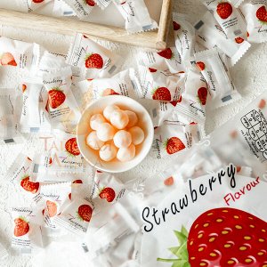 Молочные ириски с желейной начинкой клубника FRU TI MI