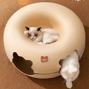 Домик-пончик для кошек