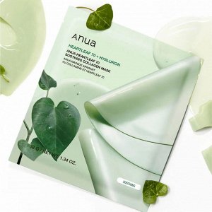 Успокаивающая гидрогелевая маска с хауттюйнией, Anua Heartleaf 70 Soothing Collagen Mask, 38гр *1шт