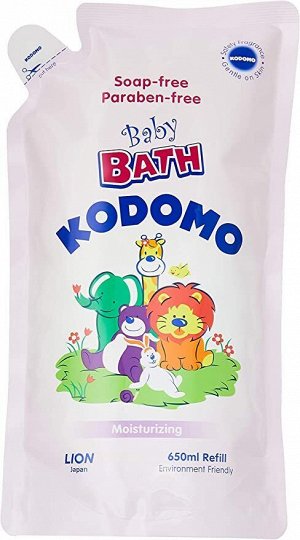 Гель - пена детская ванночка Kodomo (увлажняющая) - мягкая упаковка 650 мл.