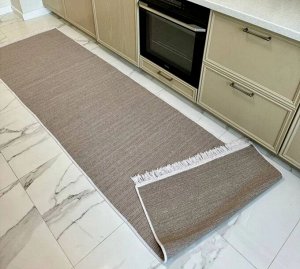 Дорожка ковровая безворсовая, хлопковая 80 *300 новая, Турция