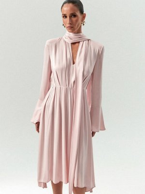 Платье с декоративным воротником, PL1638/zaniba