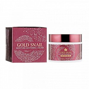 Enough. Крем для лица увлажняющий с муцином улитки, Gold Snail Moisture Whitening Cream, 50 гр.-1