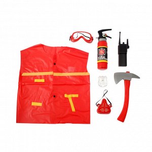 Набор пожарного «Спасатель», 7 элементов, в пакете