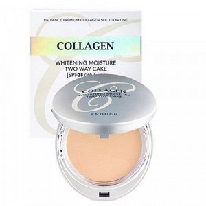 Enough. Сияющая пудра с коллагеном со сменным блоком Collagen Whitening moisture тон 21,13гр -1