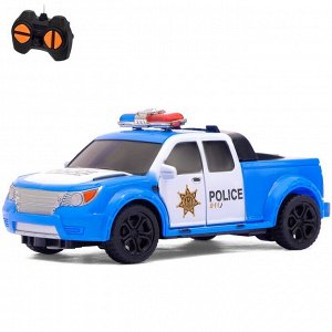 Машина радиоуправляемая «Полицейский патруль», 1:32, работает от батареек, МИКС
