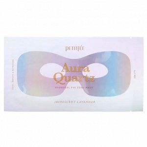 PETITFEE. Гидрогелевая маска для глаз с протеинами жемчуга и лавандой, Aura Quartz Hydro Gel Eye 9гр