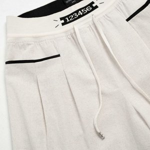 Брюки льняные, Красота в движении (beige)