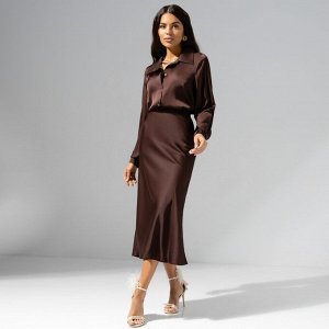 Юбка из шелка, Сияю от удовольствия (brown)