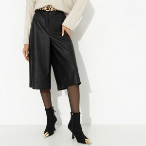 Кюлоты из экокожи, Неожиданный подарок (black)