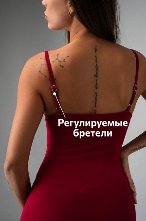 Женское платье-сарафан с разрезами Happyfox